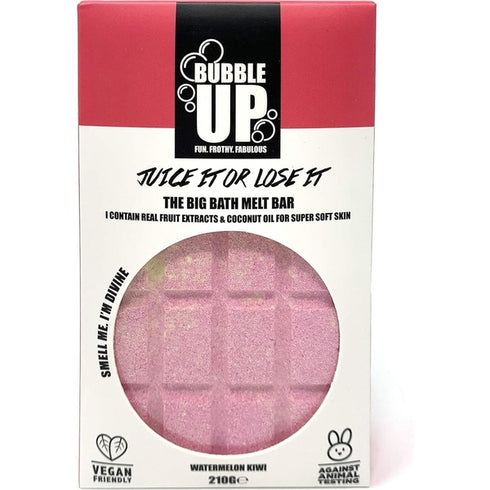 Bubble Up Bath Oil Melt Soap Bar 210g - Watermelon & Kiwi